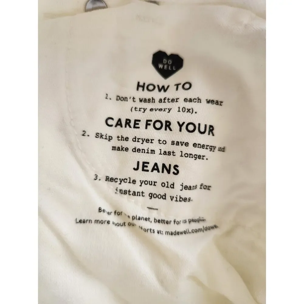 NWT Madewell Superwide-Leg Jeans: Airy Denim Edition White 24